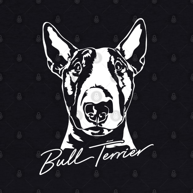 English Bull Terrier dog lover portrait by wilsigns